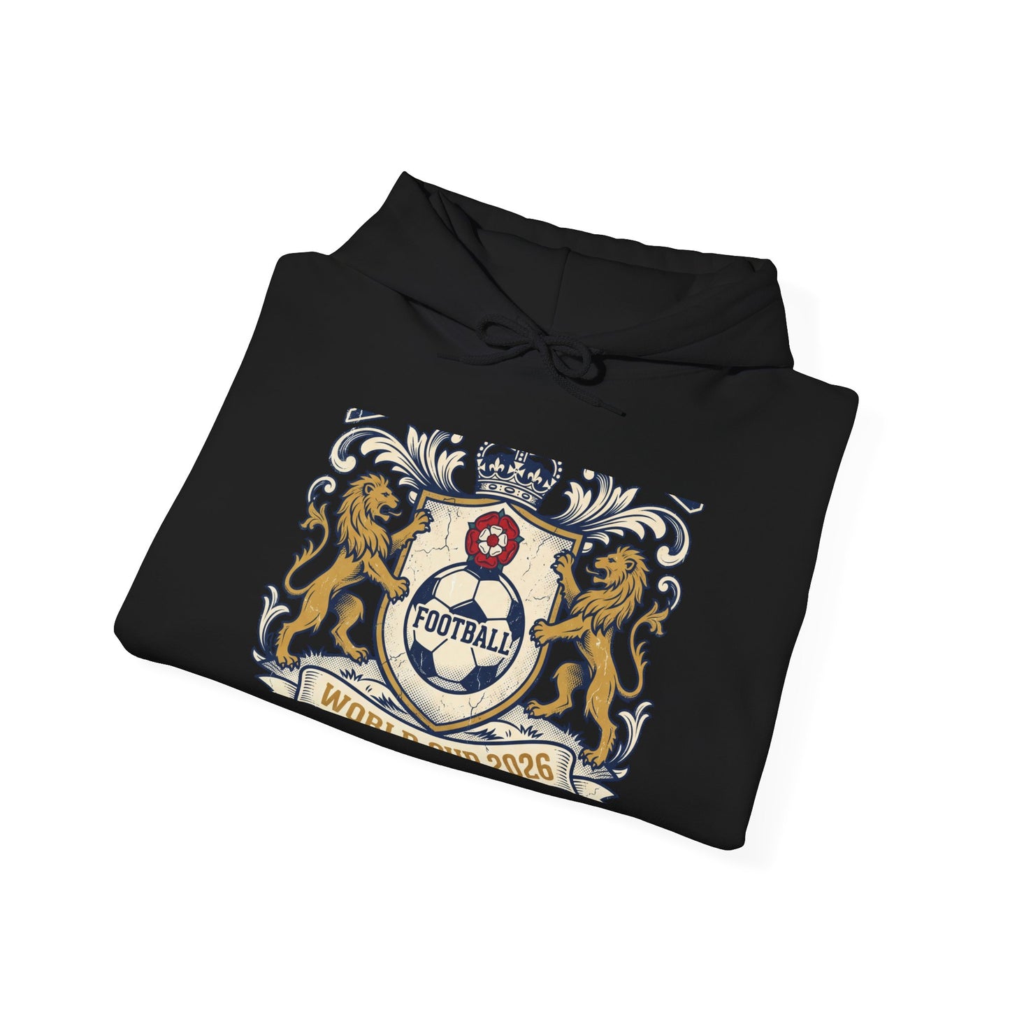 England World Cup 2026 Hoodie — Lion Crest Football Fan Hoodie