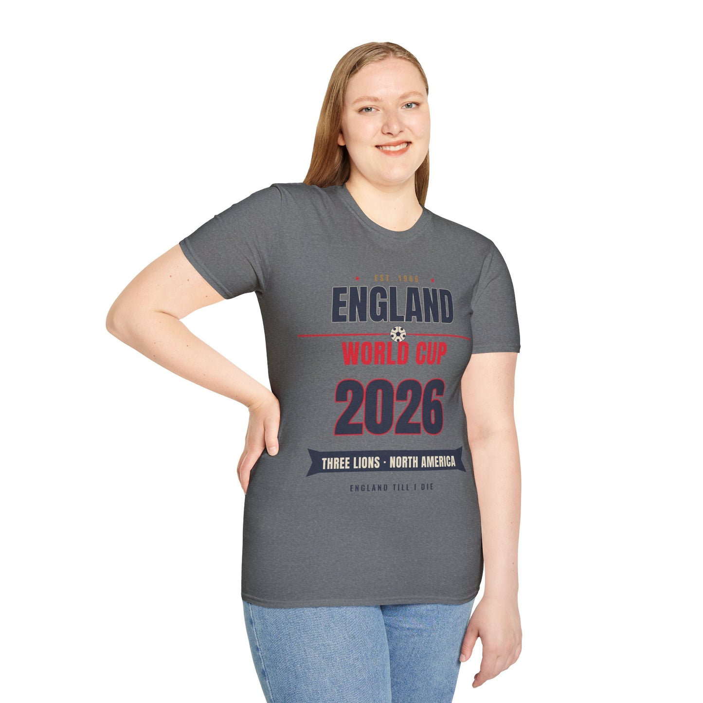 England World Cup 2026 T-Shirt — Free Lions Football Fan Tee