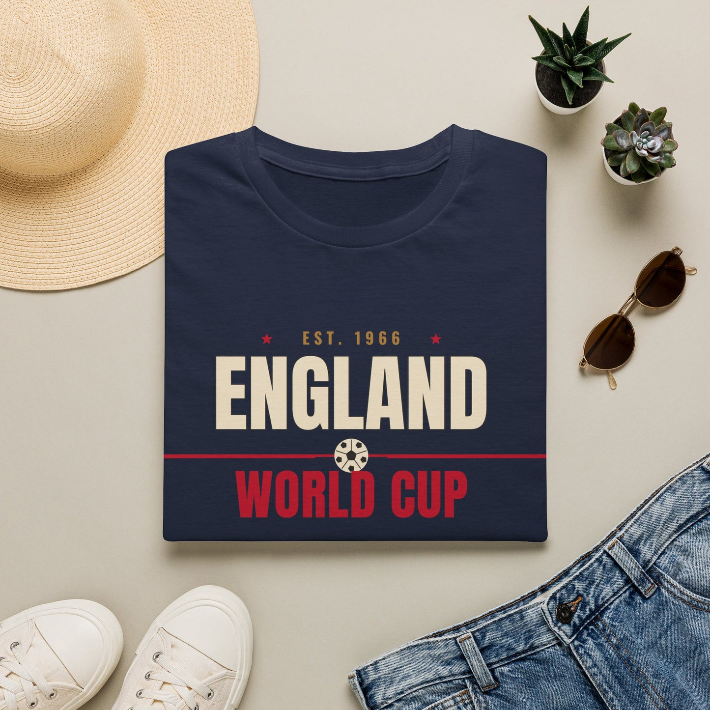 England World Cup 2026 T-Shirt — Three Lions Football Fan Tee