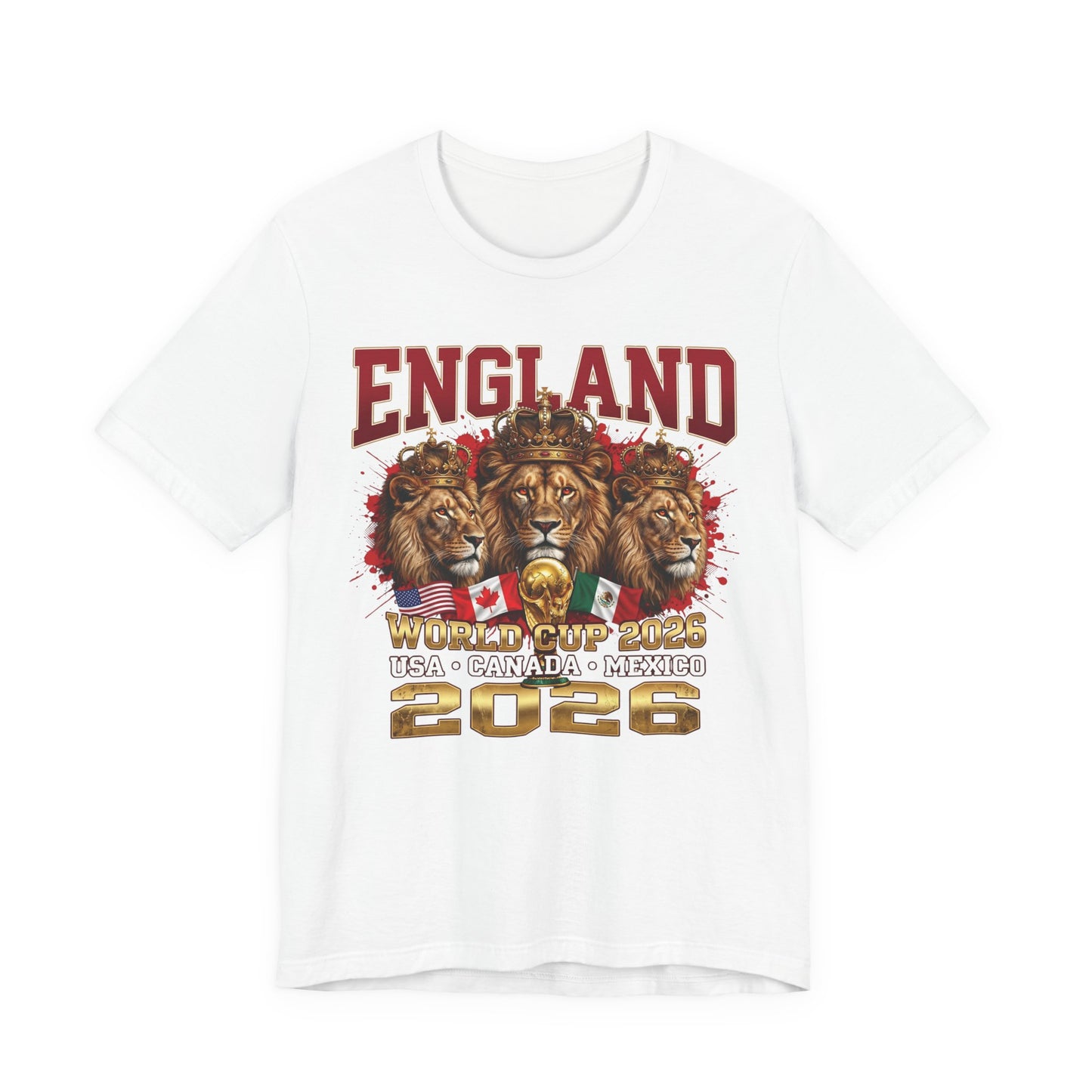 England 2026 World Cup Tee – Three Lions Soccer Shirt