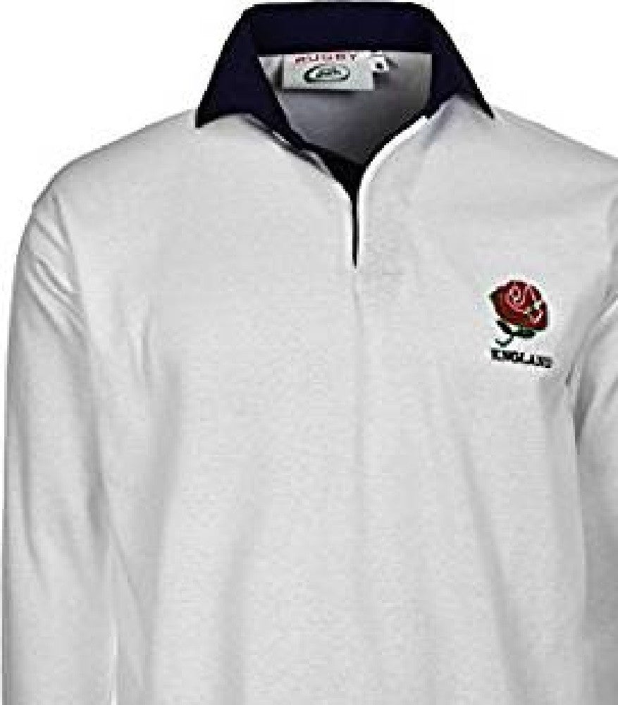 Rugby Unisex Adult England Retro Classic Traditional Shirt Size S–7XL