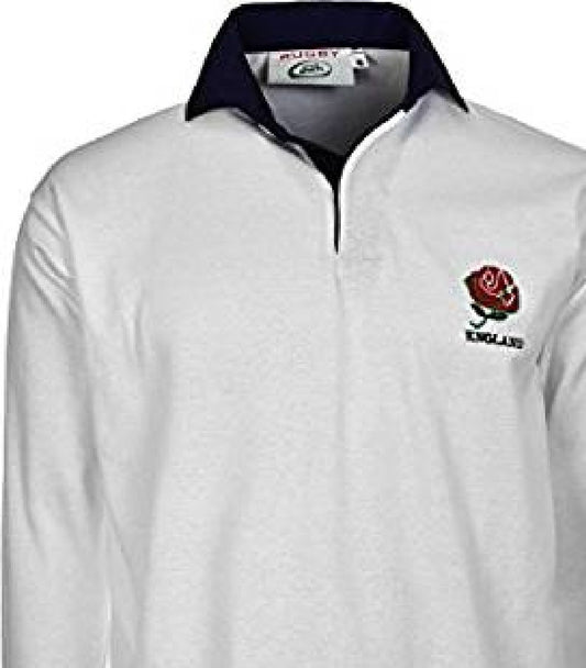 Rugby Unisex Adult England Retro Classic Traditional Shirt Size S–7XL