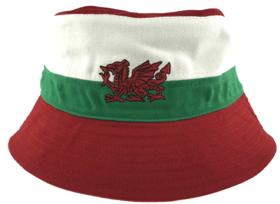 Rugby Wales Forever Cymru Am Byth Welsh Dragon Football Patriotic Bucket Hats