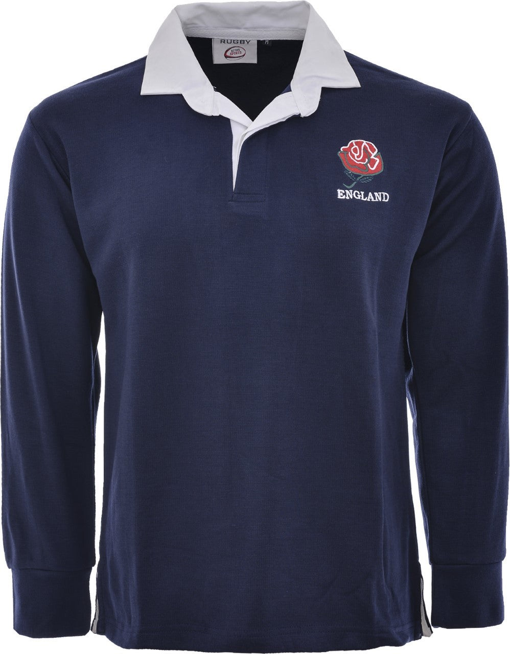 Rugby Unisex Adult Navy England Retro Classic Traditional Shirt Size S–5XL