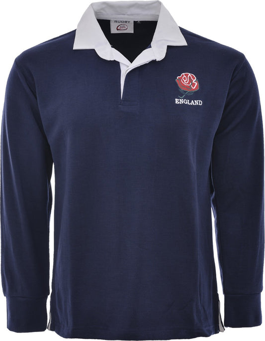 Rugby Unisex Adults Loose Fit England English Retro Polo Shirt Size Small-5XL