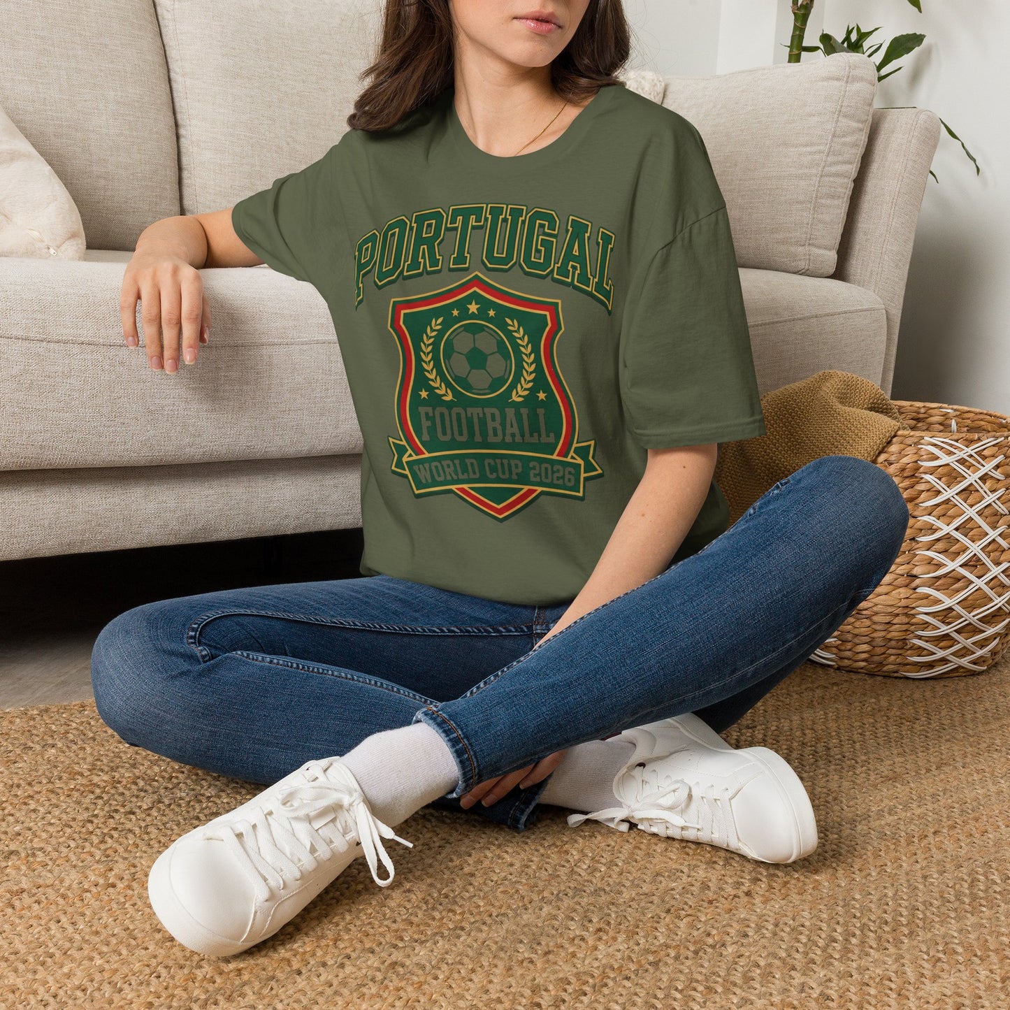 Portugal Football T‑Shirt — World Cup 2026 Soccer Crest Tee