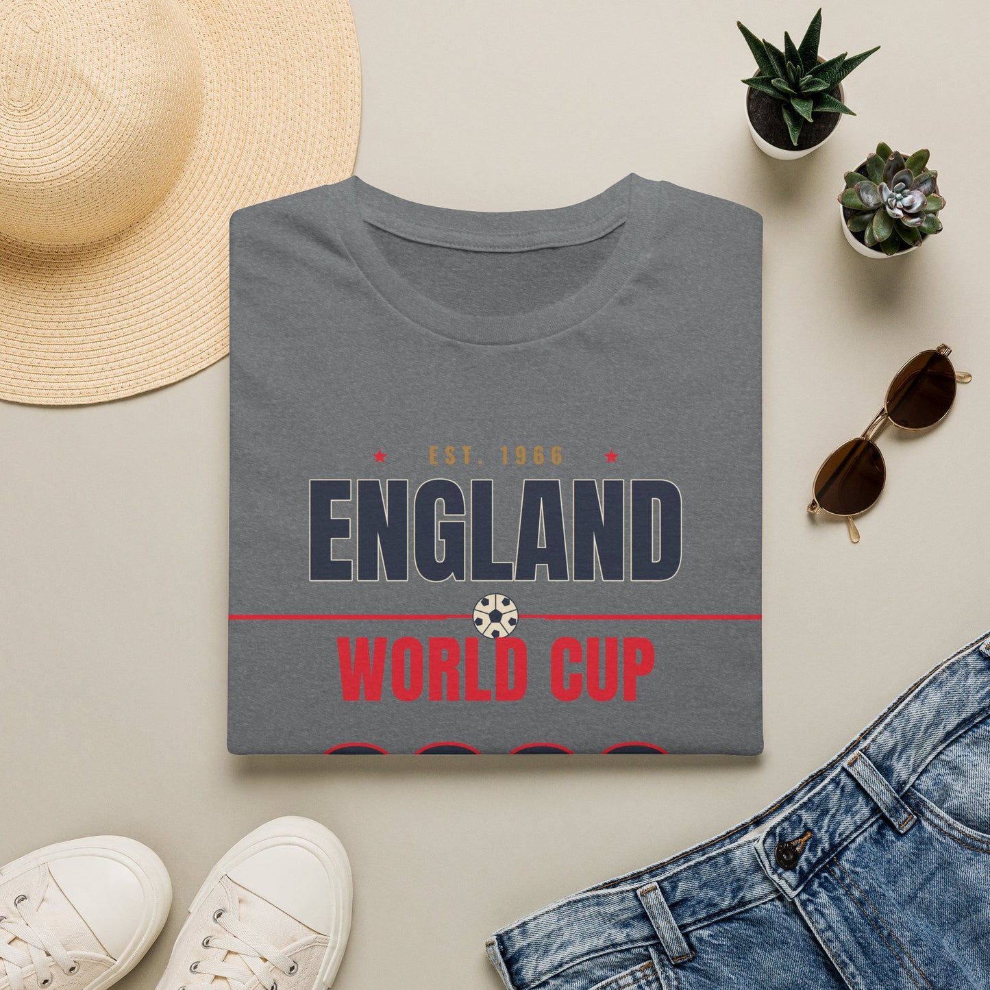 England World Cup 2026 T-Shirt — Free Lions Football Fan Tee