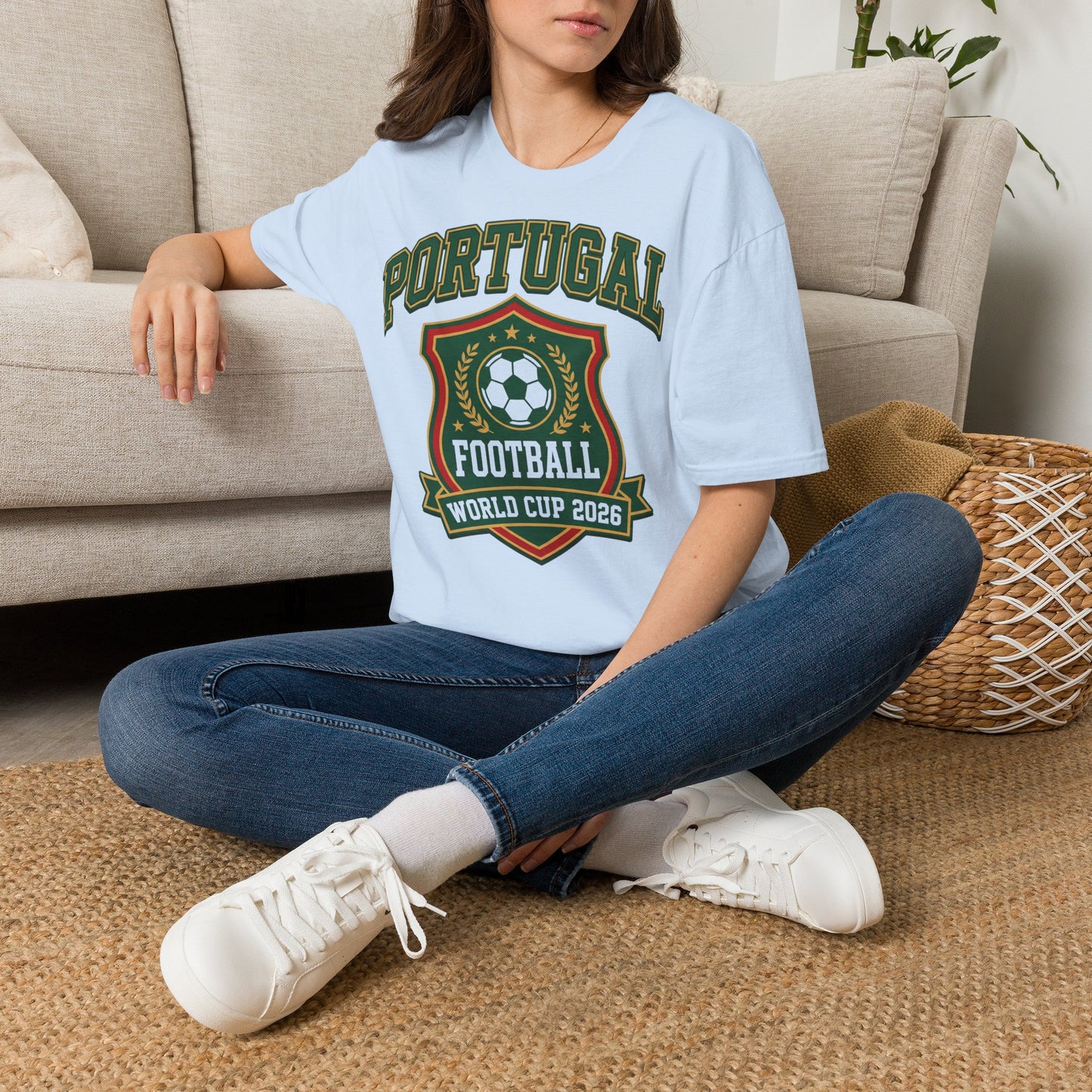 Portugal Football T‑Shirt — World Cup 2026 Soccer Crest Tee