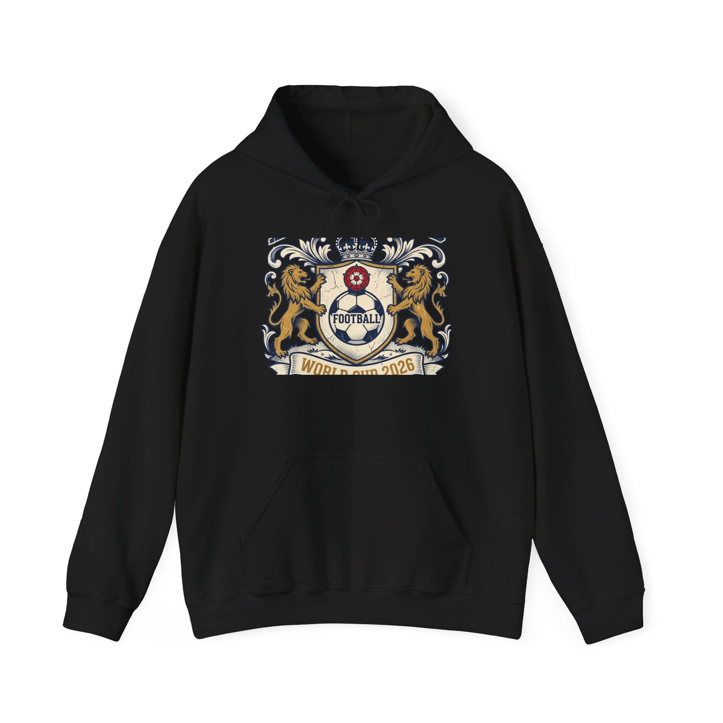 England World Cup 2026 Hoodie — Lion Crest Football Fan Hoodie