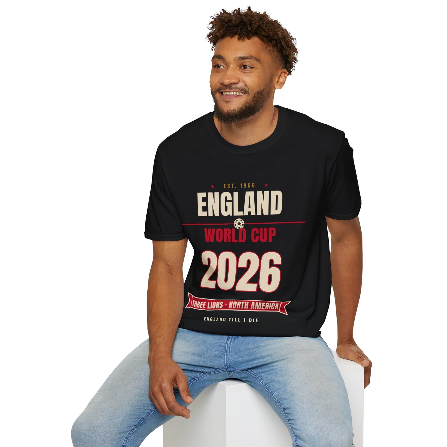 England World Cup 2026 T-Shirt — Three Lions Football Fan Tee