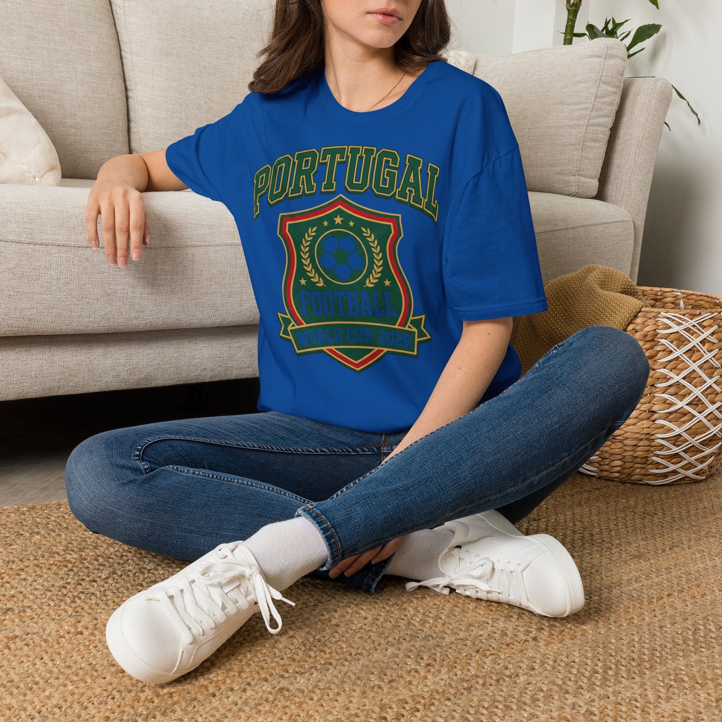 Portugal Football T‑Shirt — World Cup 2026 Soccer Crest Tee