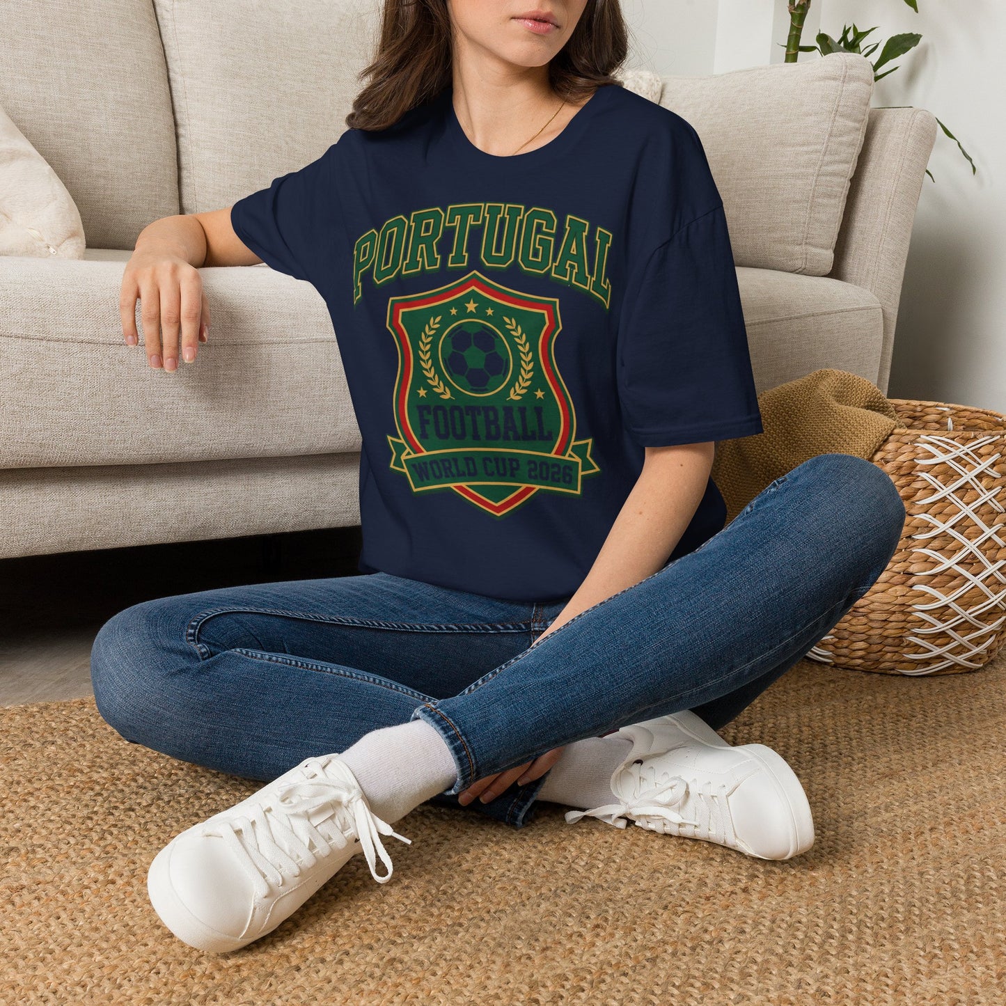 Portugal Football T‑Shirt — World Cup 2026 Soccer Crest Tee