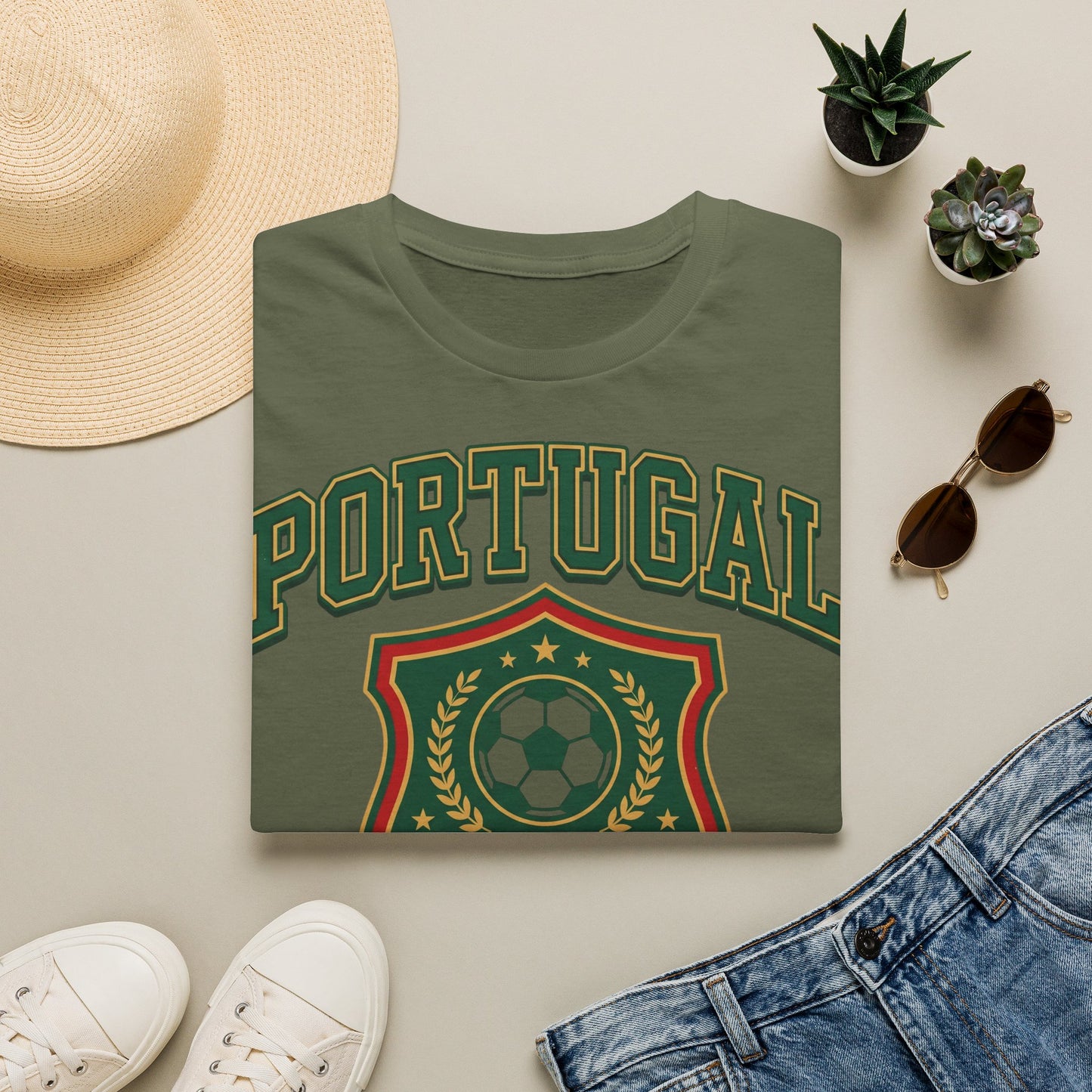 Portugal Football T‑Shirt — World Cup 2026 Soccer Crest Tee