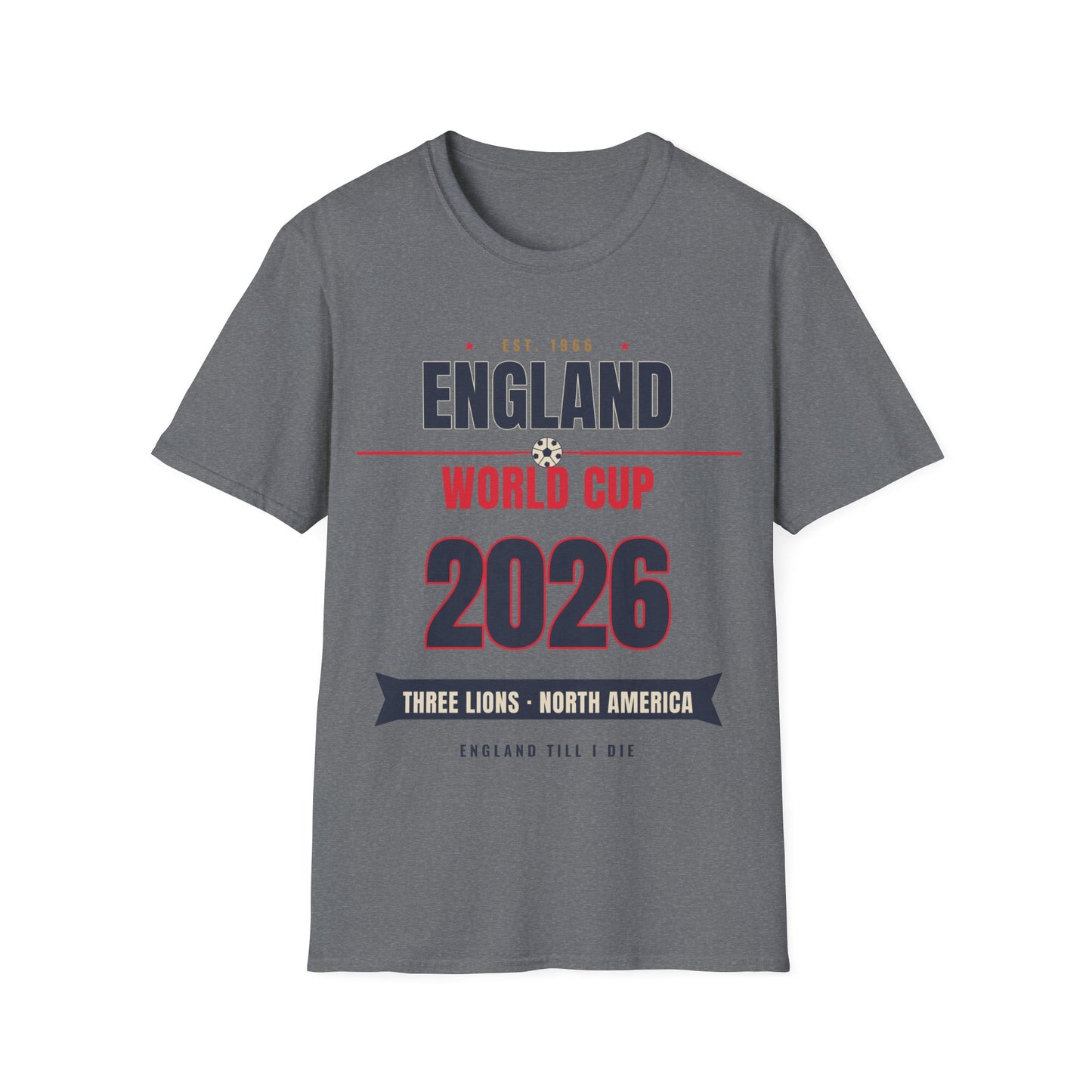 England World Cup 2026 T-Shirt — Free Lions Football Fan Tee