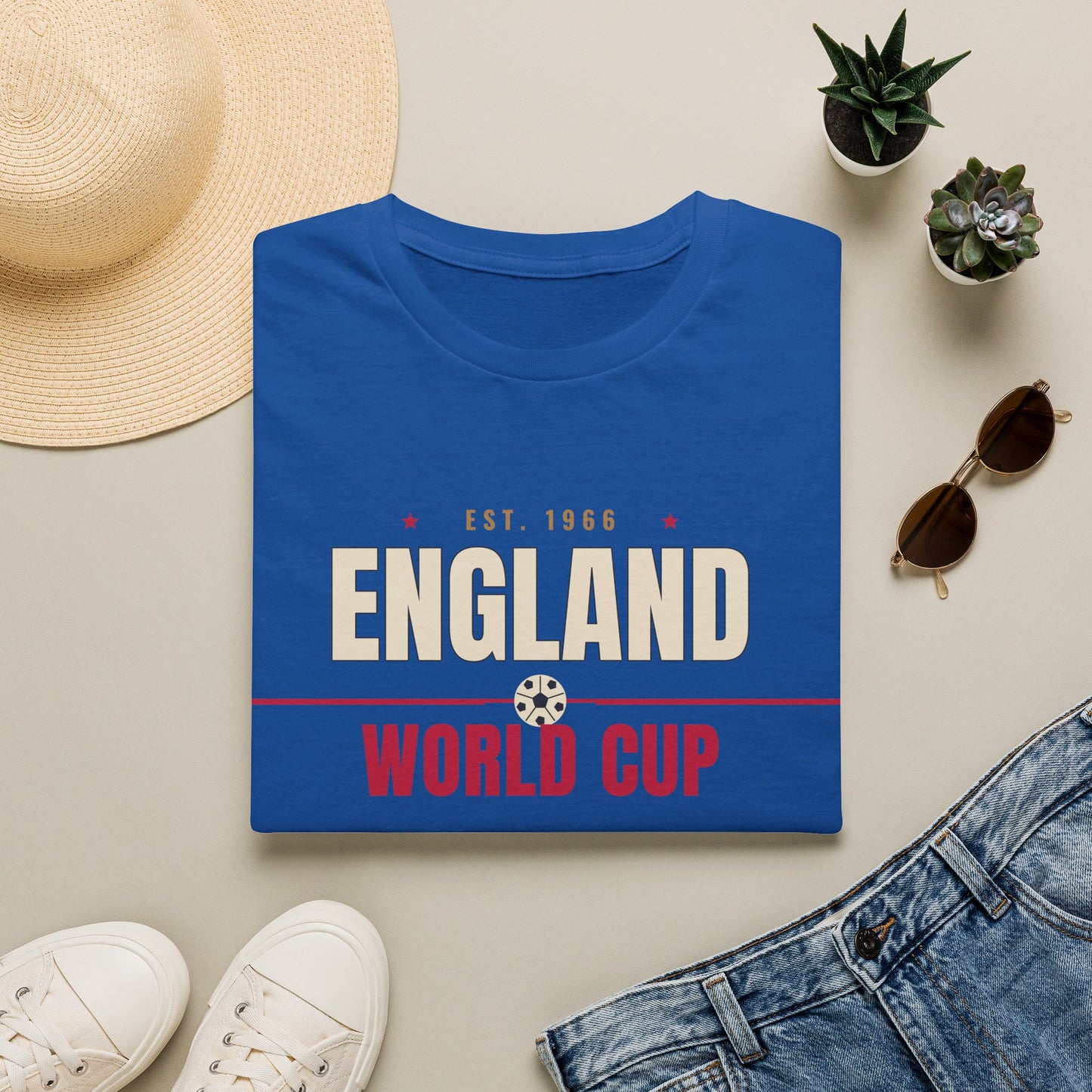 England World Cup 2026 T-Shirt — Three Lions Football Fan Tee