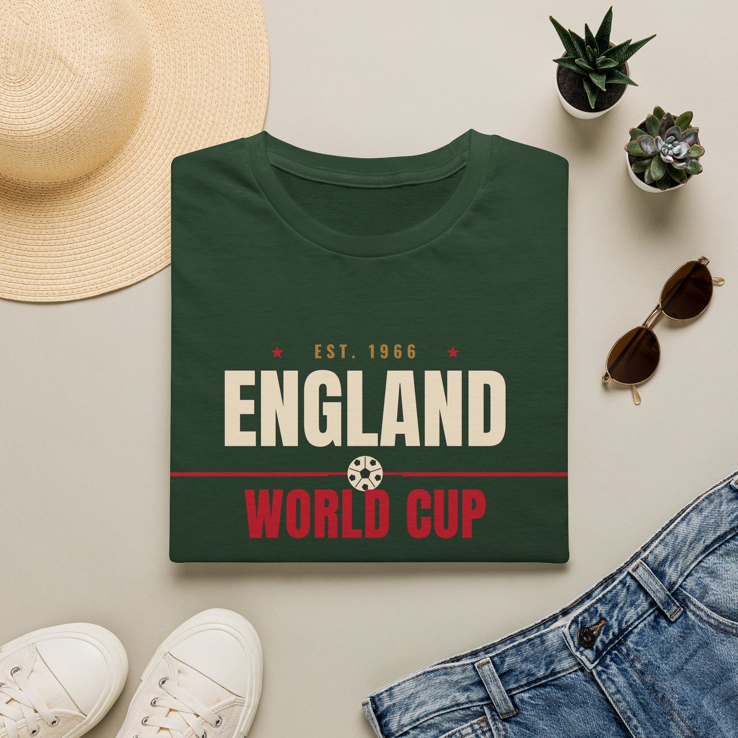 England World Cup 2026 T-Shirt — Three Lions Football Fan Tee