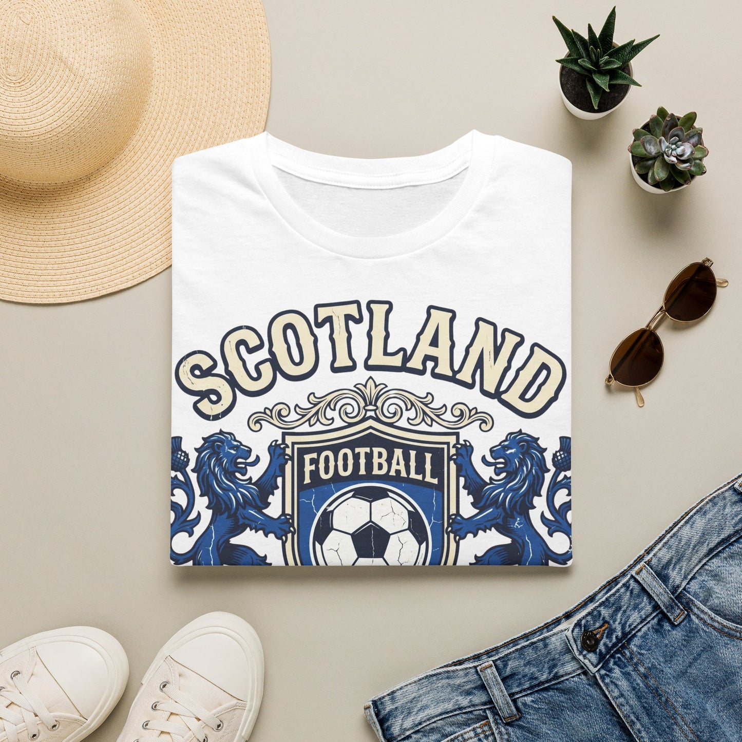 Scotland World Cup 2026 heraldic crest football fan t-shirt