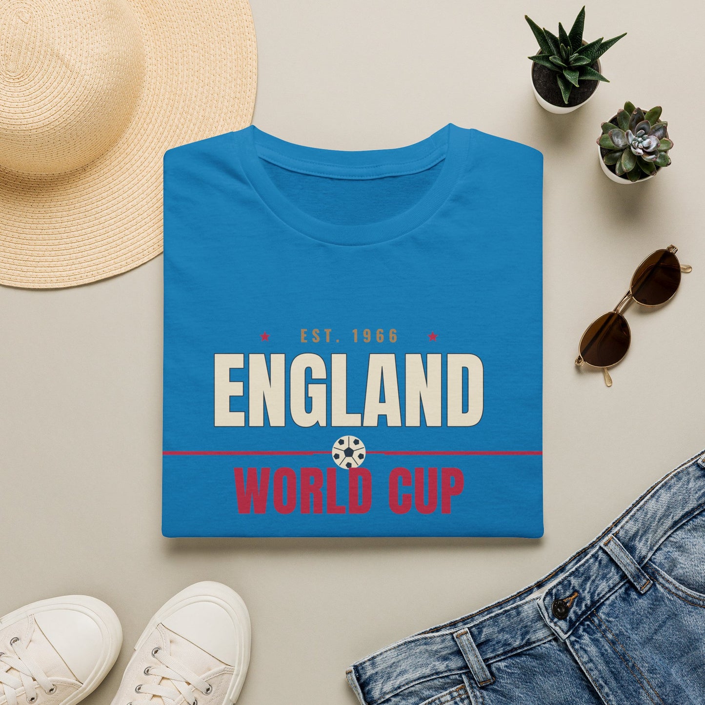 England World Cup 2026 T-Shirt — Three Lions Football Fan Tee