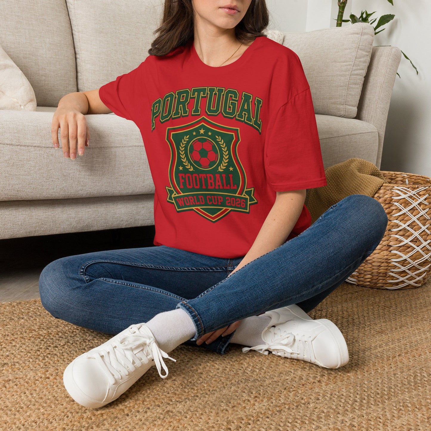 Portugal Football T‑Shirt — World Cup 2026 Soccer Crest Tee