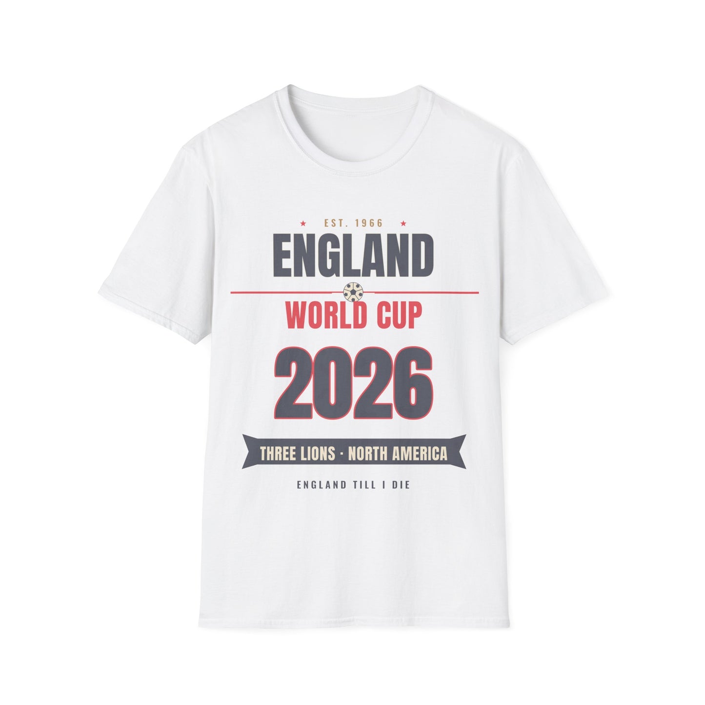 England World Cup 2026 T-Shirt — Free Lions Football Fan Tee