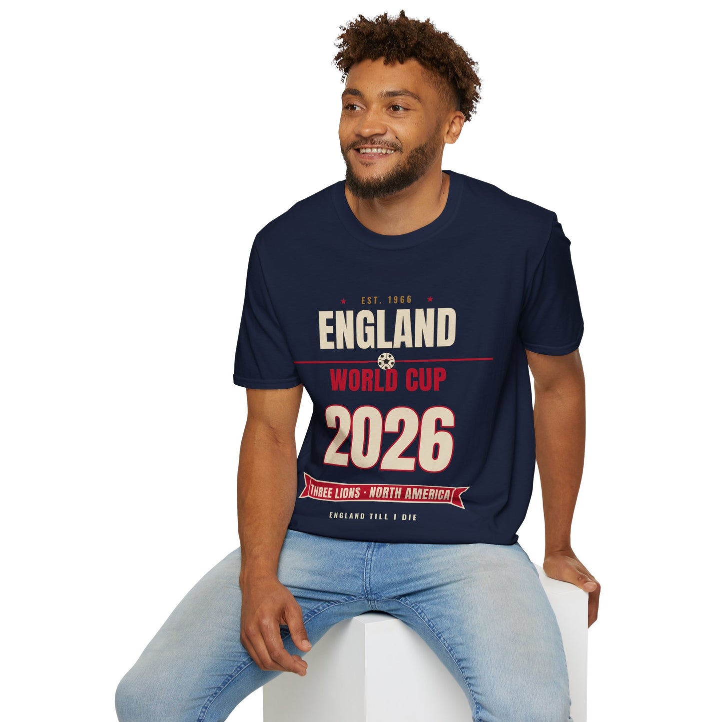 England World Cup 2026 T-Shirt — Three Lions Football Fan Tee
