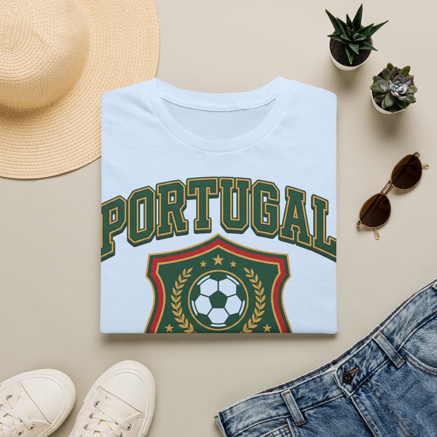Portugal Football T‑Shirt — World Cup 2026 Soccer Crest Tee