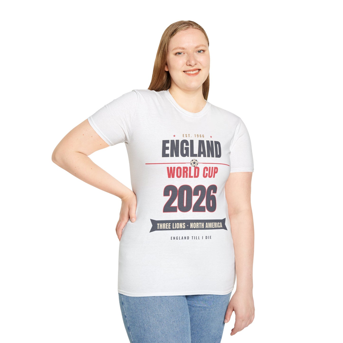 England World Cup 2026 T-Shirt — Free Lions Football Fan Tee