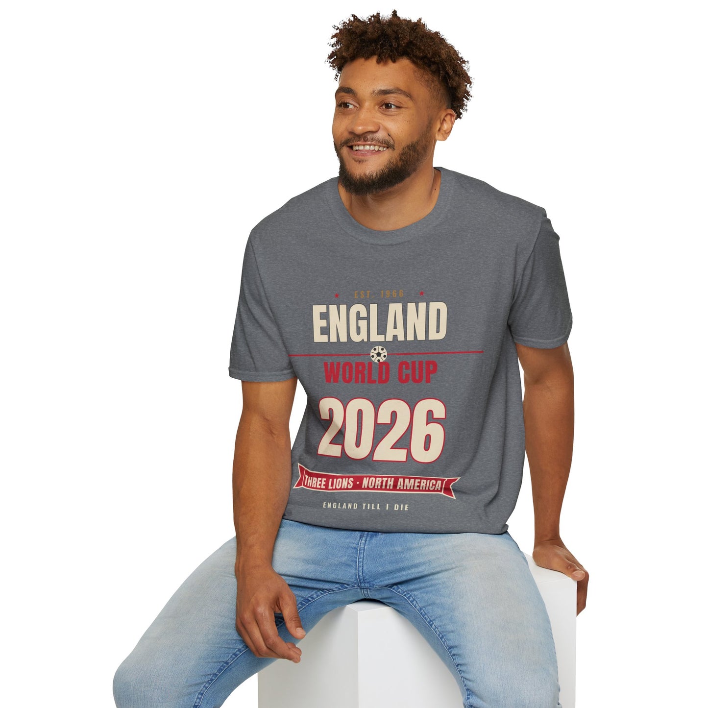 England World Cup 2026 T-Shirt — Three Lions Football Fan Tee