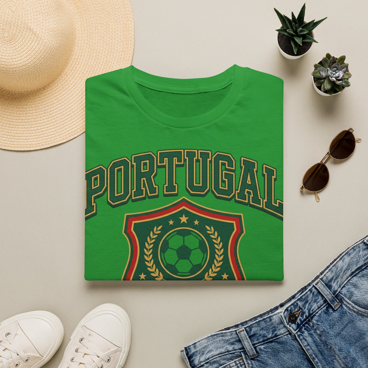 Portugal Football T‑Shirt — World Cup 2026 Soccer Crest Tee