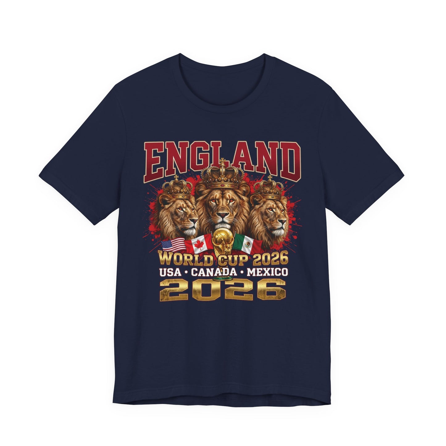 England 2026 World Cup Tee – Three Lions Soccer Shirt