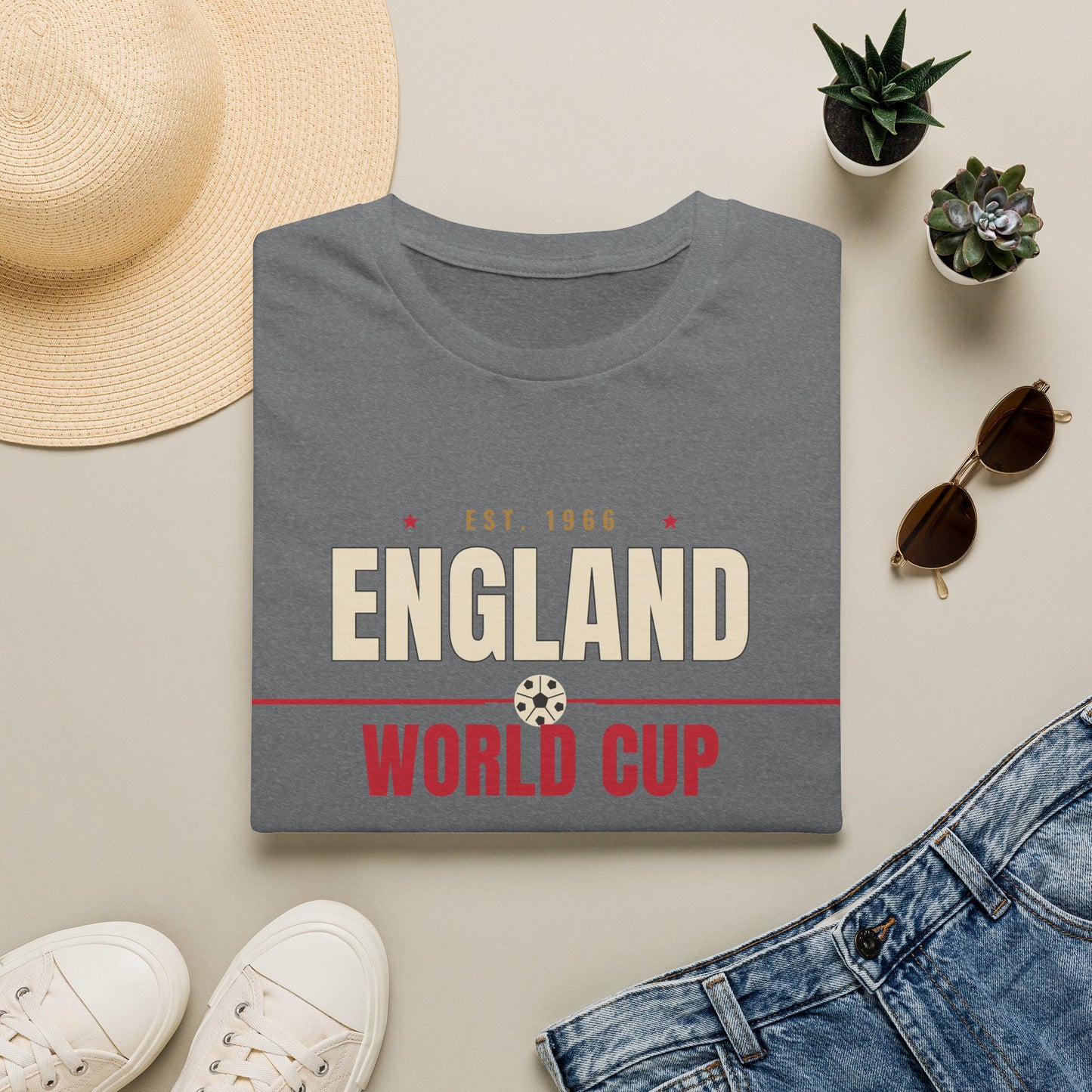 England World Cup 2026 T-Shirt — Three Lions Football Fan Tee