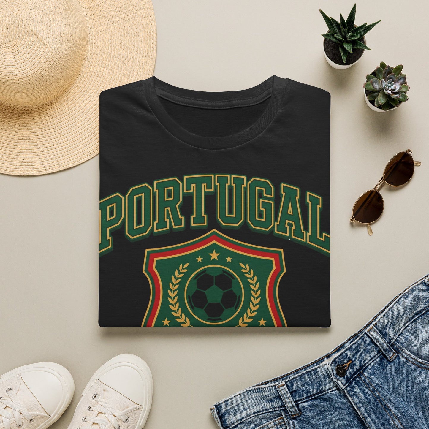 Portugal Football T‑Shirt — World Cup 2026 Soccer Crest Tee