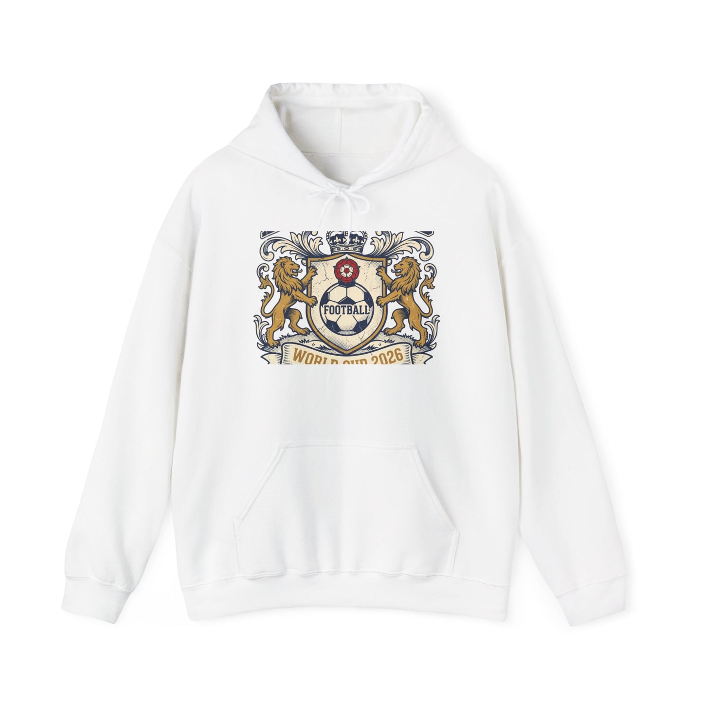 England World Cup 2026 lion crest football fan hoodie