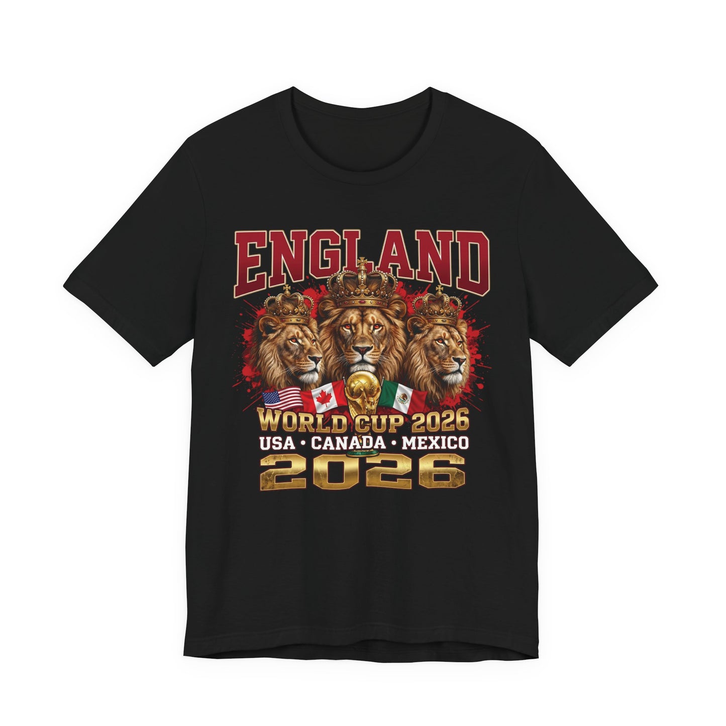 England 2026 World Cup Tee – Three Lions Soccer Shirt