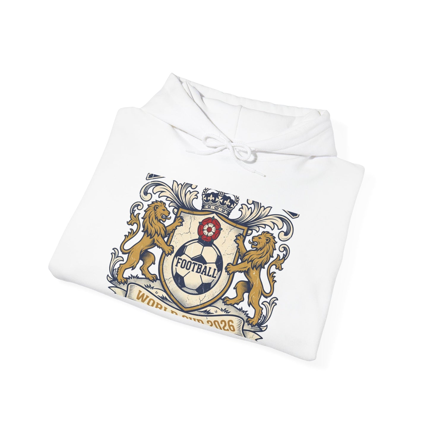 England World Cup 2026 Hoodie — Lion Crest Football Fan Hoodie