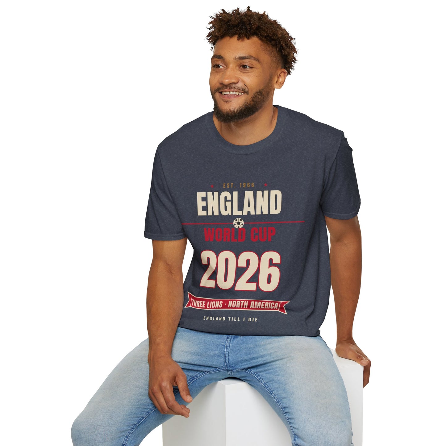 England World Cup 2026 T-Shirt — Three Lions Football Fan Tee