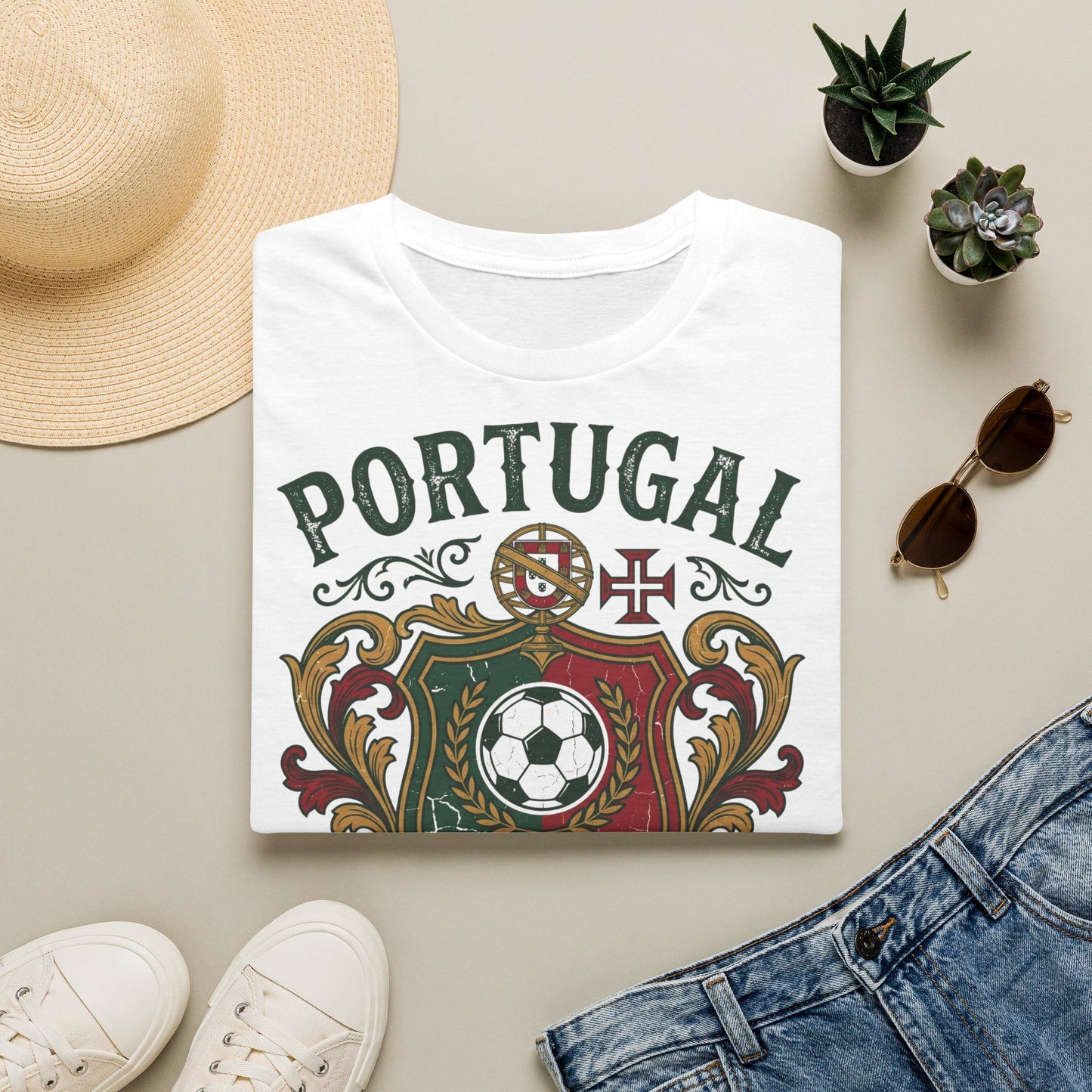Portugal World Cup 2026 football crest fan t-shirt