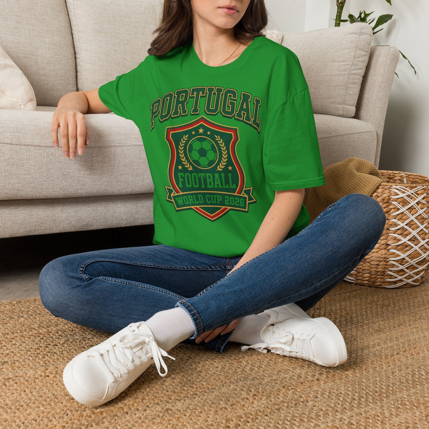Portugal Football T‑Shirt — World Cup 2026 Soccer Crest Tee