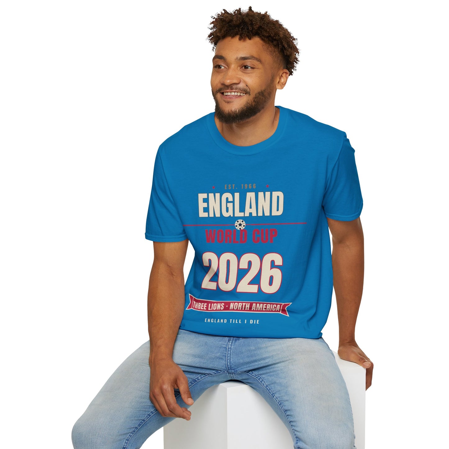 England World Cup 2026 T-Shirt — Three Lions Football Fan Tee
