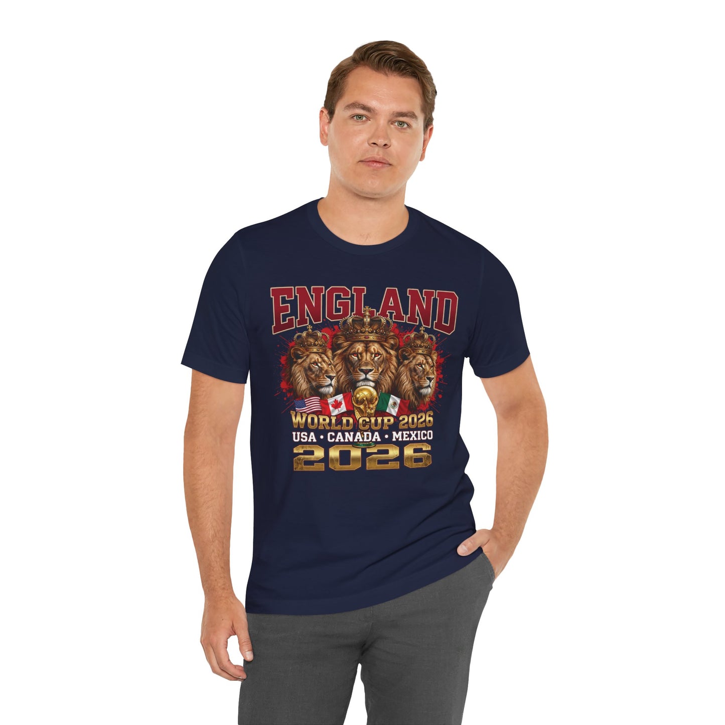 England 2026 World Cup Tee – Three Lions Soccer Shirt