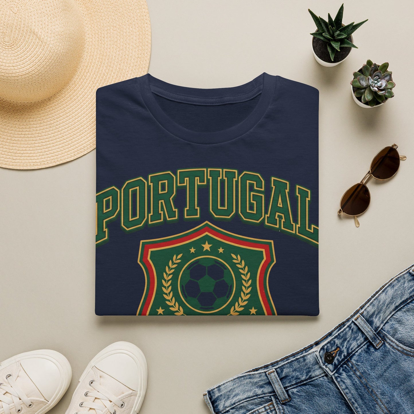Portugal Football T‑Shirt — World Cup 2026 Soccer Crest Tee