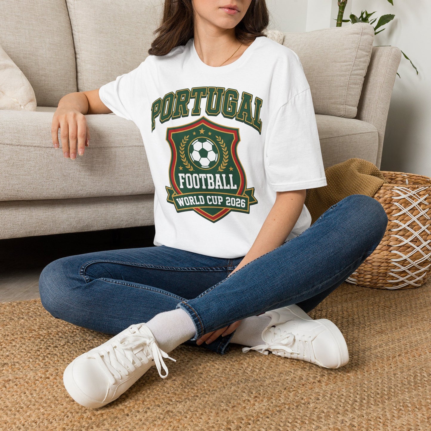 Portugal Football T‑Shirt — World Cup 2026 Soccer Crest Tee