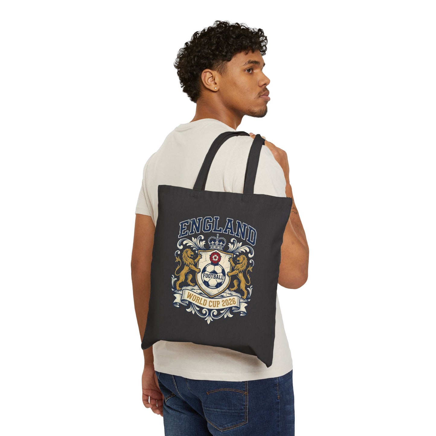England World Cup 2026 Tote Bag — Lion Crest Football Fan Bag