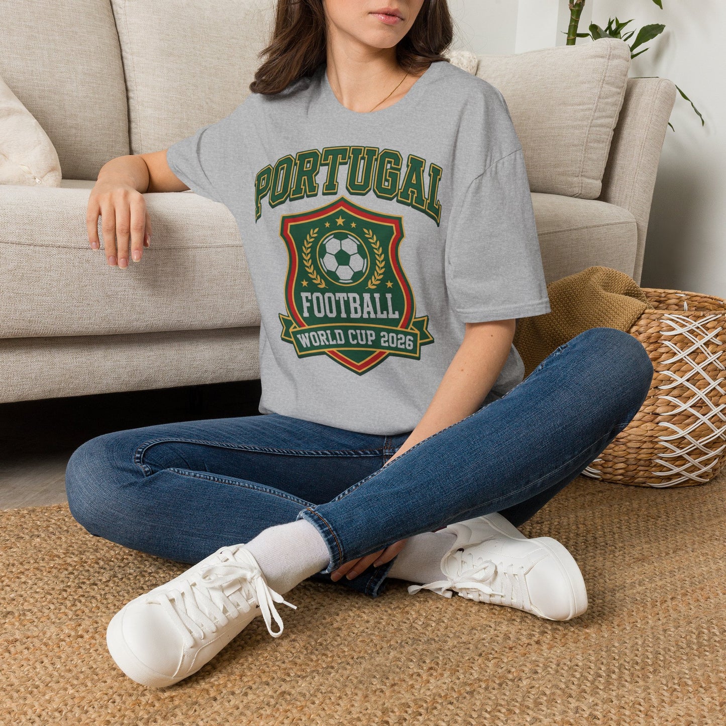 Portugal Football T‑Shirt — World Cup 2026 Soccer Crest Tee