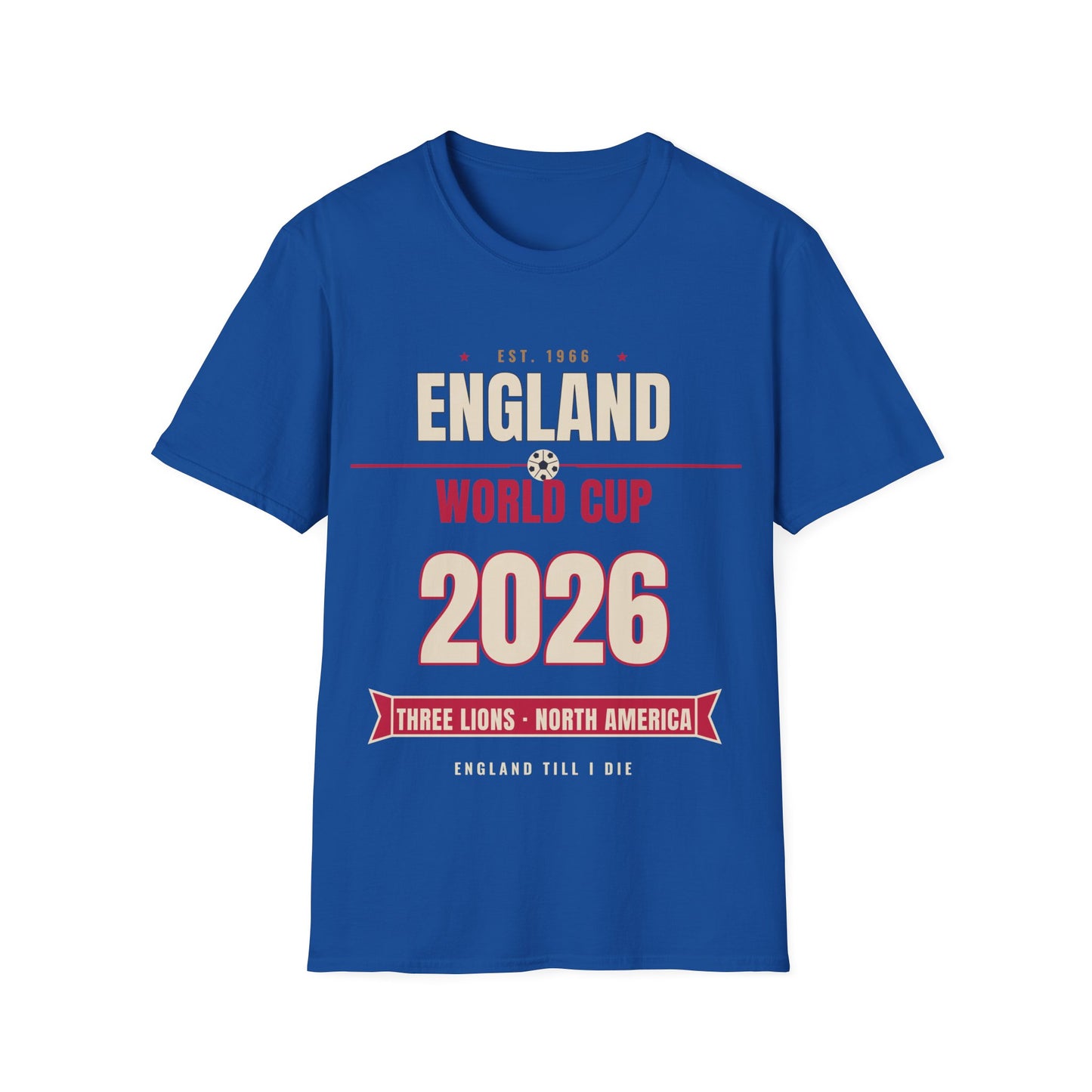 England World Cup 2026 T-Shirt — Three Lions Football Fan Tee