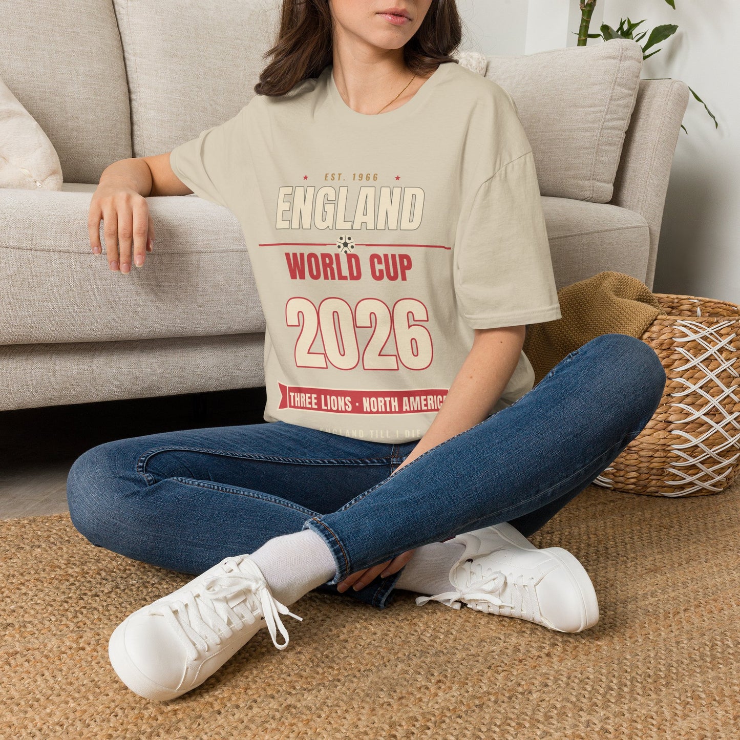 England World Cup 2026 T-Shirt — Three Lions Football Fan Tee