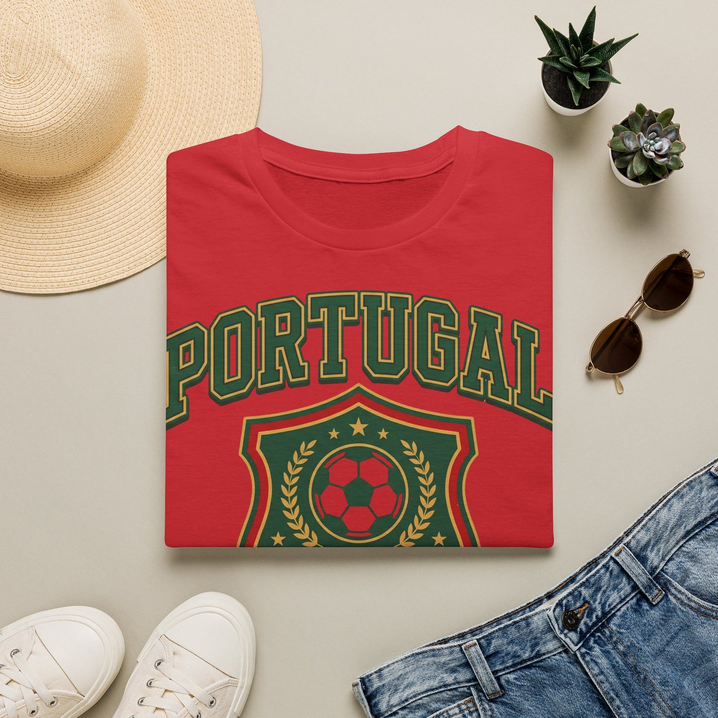 Portugal Football T‑Shirt — World Cup 2026 Soccer Crest Tee