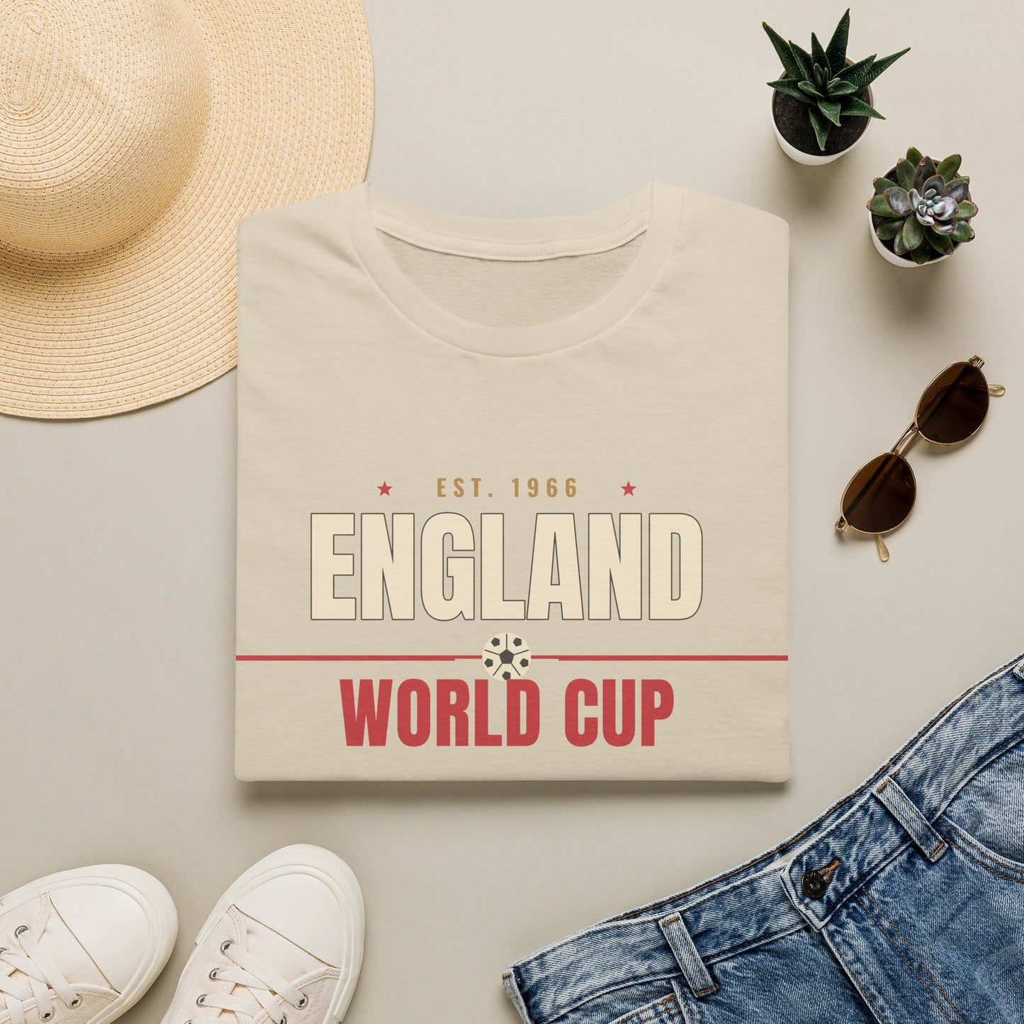 England World Cup 2026 T-Shirt — Three Lions Football Fan Tee