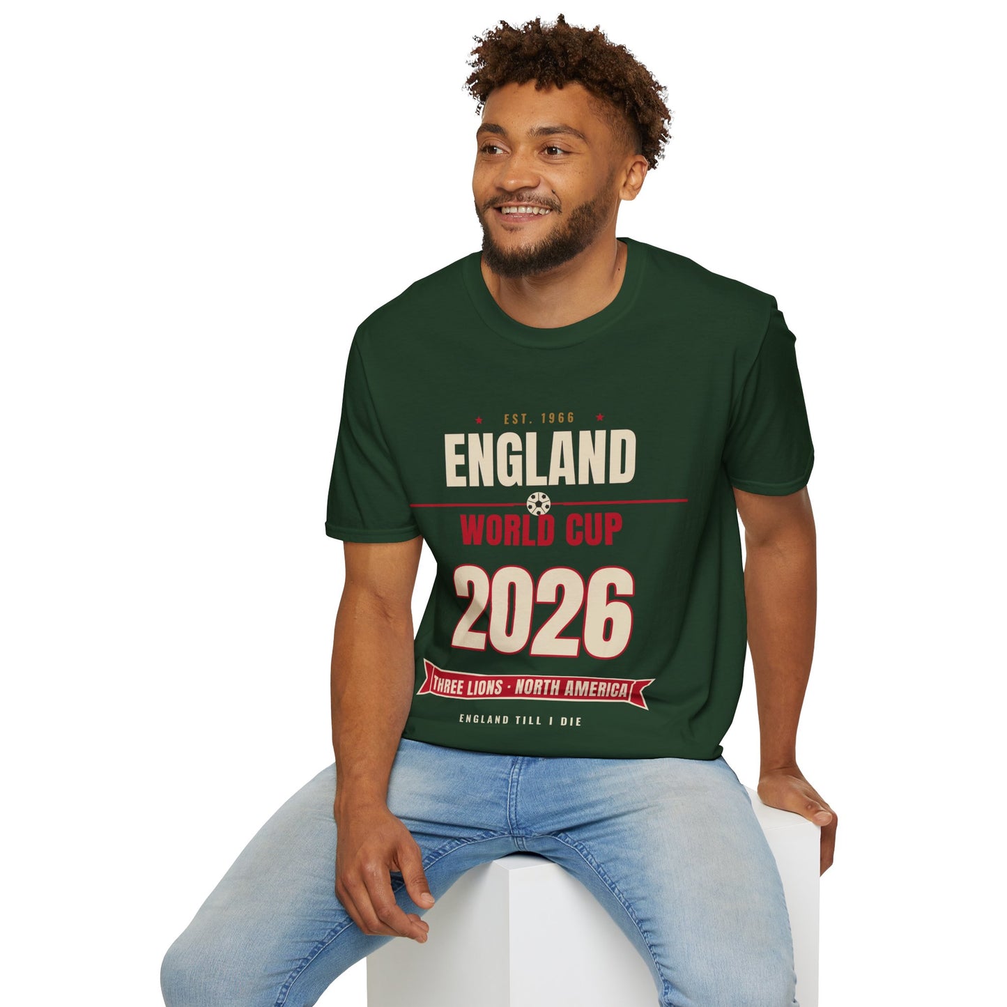 England World Cup 2026 T-Shirt — Three Lions Football Fan Tee