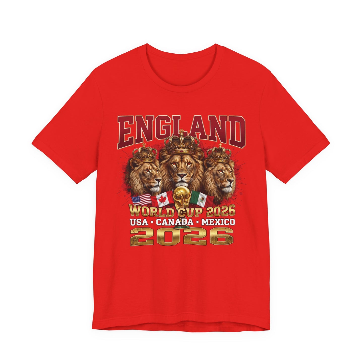 England 2026 World Cup Tee – Three Lions Soccer Shirt